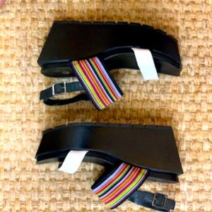 UNITED NUDE MULTI COLORED PLATFORM SANDALS